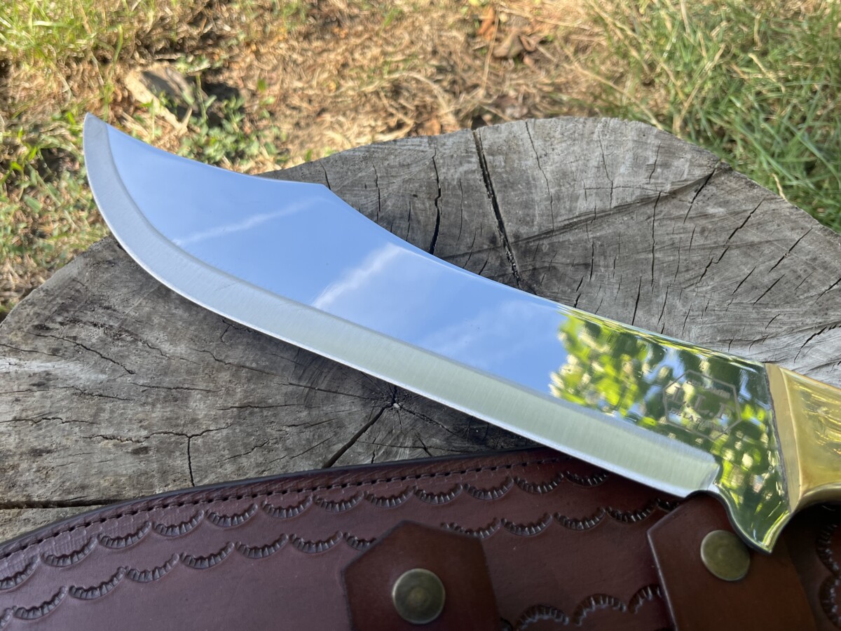 Lame machette Clip Point X46Cr13 33 cm polie miroir