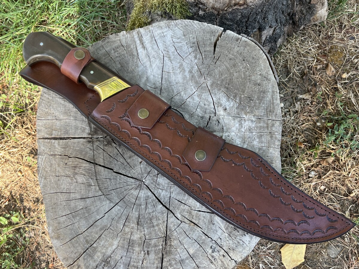 Machette LLF avec étui en véritable cuir épais