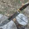 IMG_8901 Couteau fixe LLF 44 cm lame Clip Point manche noyer