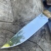 Lame Drop Point X46Cr13 17,5 cm finition polie miroir