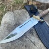 IMG_8909 Grand couteau Bowie X46Cr13 Full Tang manche noyer LLF
