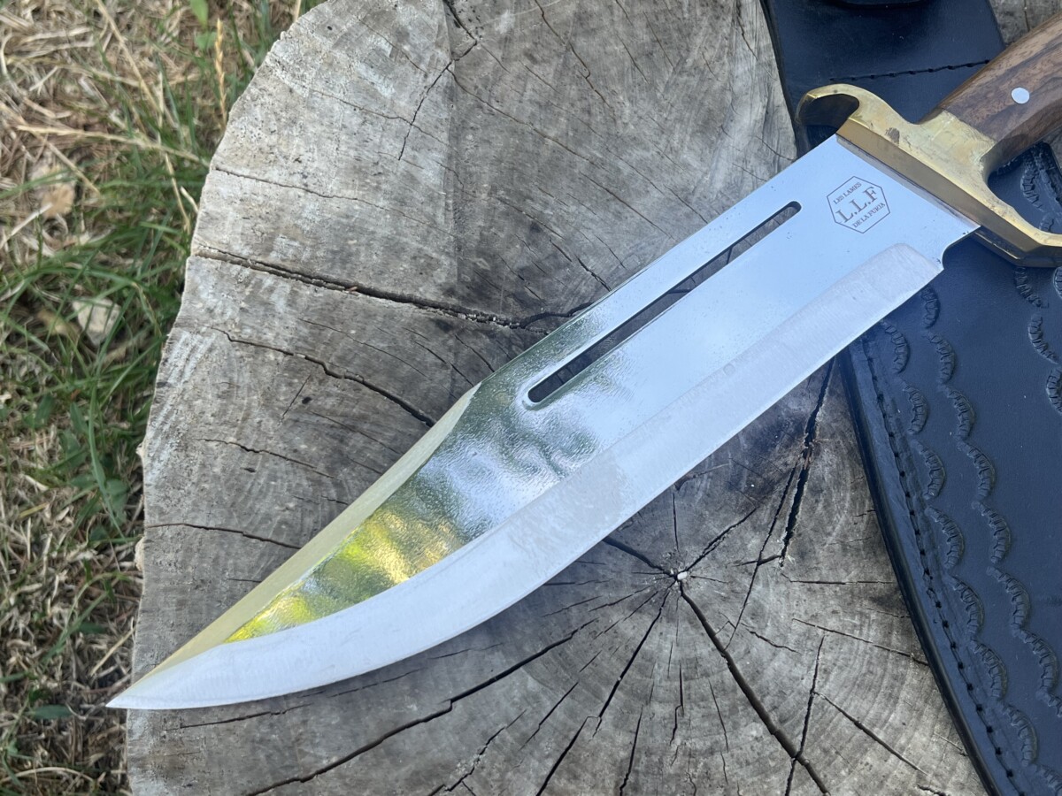 IMG_8910 Lame Bowie Clip Point X46Cr13 24,5 cm polie miroir