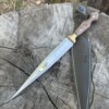 Dague fine X46Cr13 Full Tang manche noyer LLF