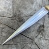 Lame dague X46Cr13 18 cm avec gouttière centrale