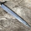 Épée miniature nordique 36 cm lame acier carbone garde runique avec fourreau