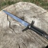 Épée miniature nordique 36 cm lame acier carbone garde runique avec fourreau