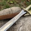 Épée ornementale fantasy elfique 58 cm lame inox gravée avec fourreau