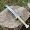 Épée ornementale fantasy elfique 58 cm lame inox gravée avec fourreau