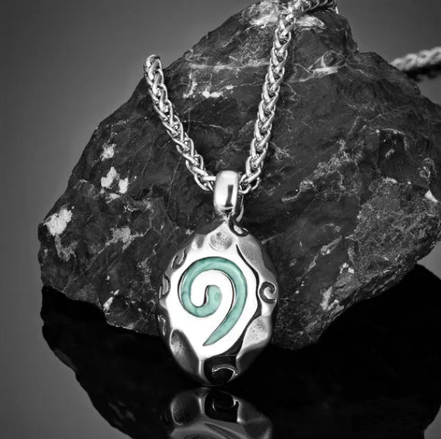Collier Viking Spirale de l'Infini – Acier Inoxydable 316L et Chaîne Incluse