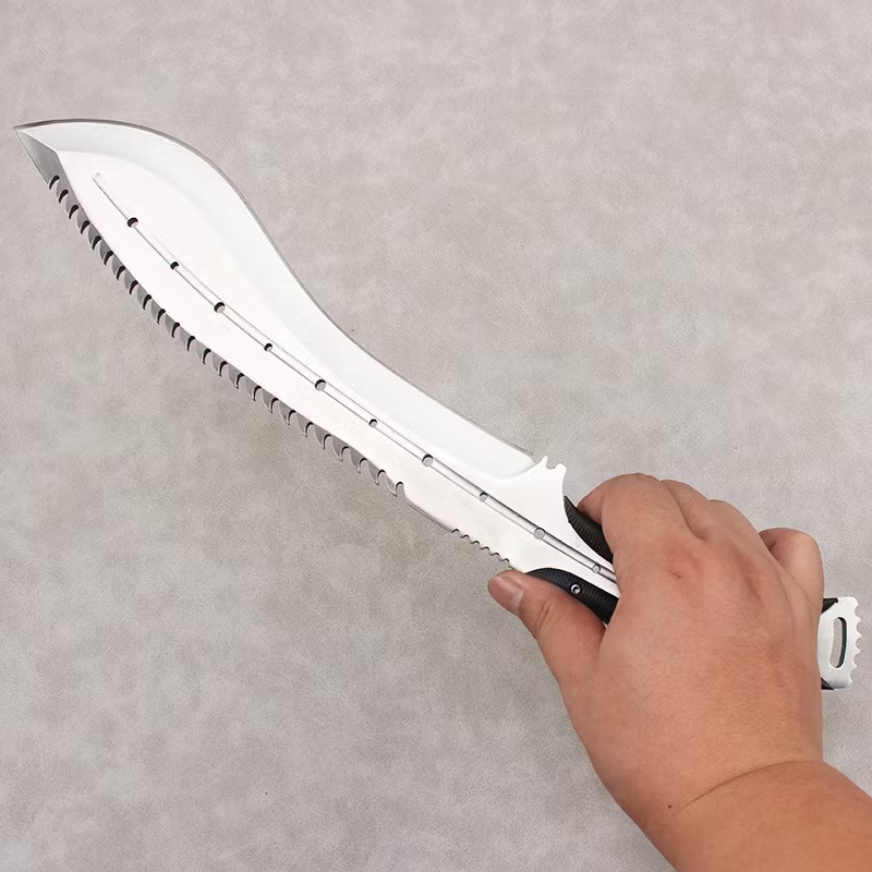 NEON REAPER – Kukri Cyberpunk 420HC – 38 cm – Full Tang G10 – Image 14