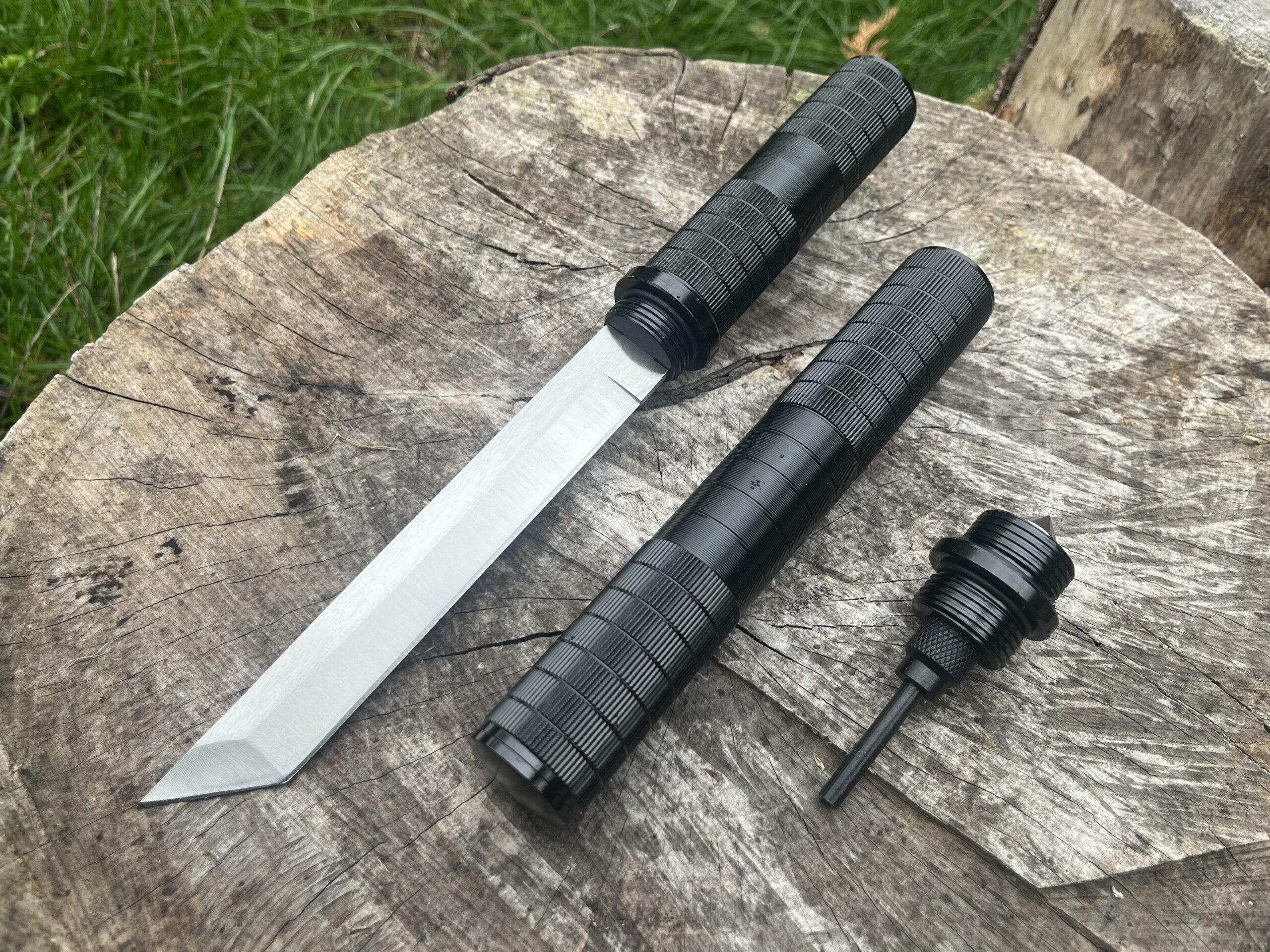 NOMAD X – Couteau Multifonction 8Cr15MoV – Tanto ou Drop Point – 32,5 cm – Image 9